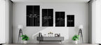 Gilded Leaf Glass Wall Art