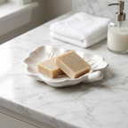 White Elm Leaf Decorative Tray