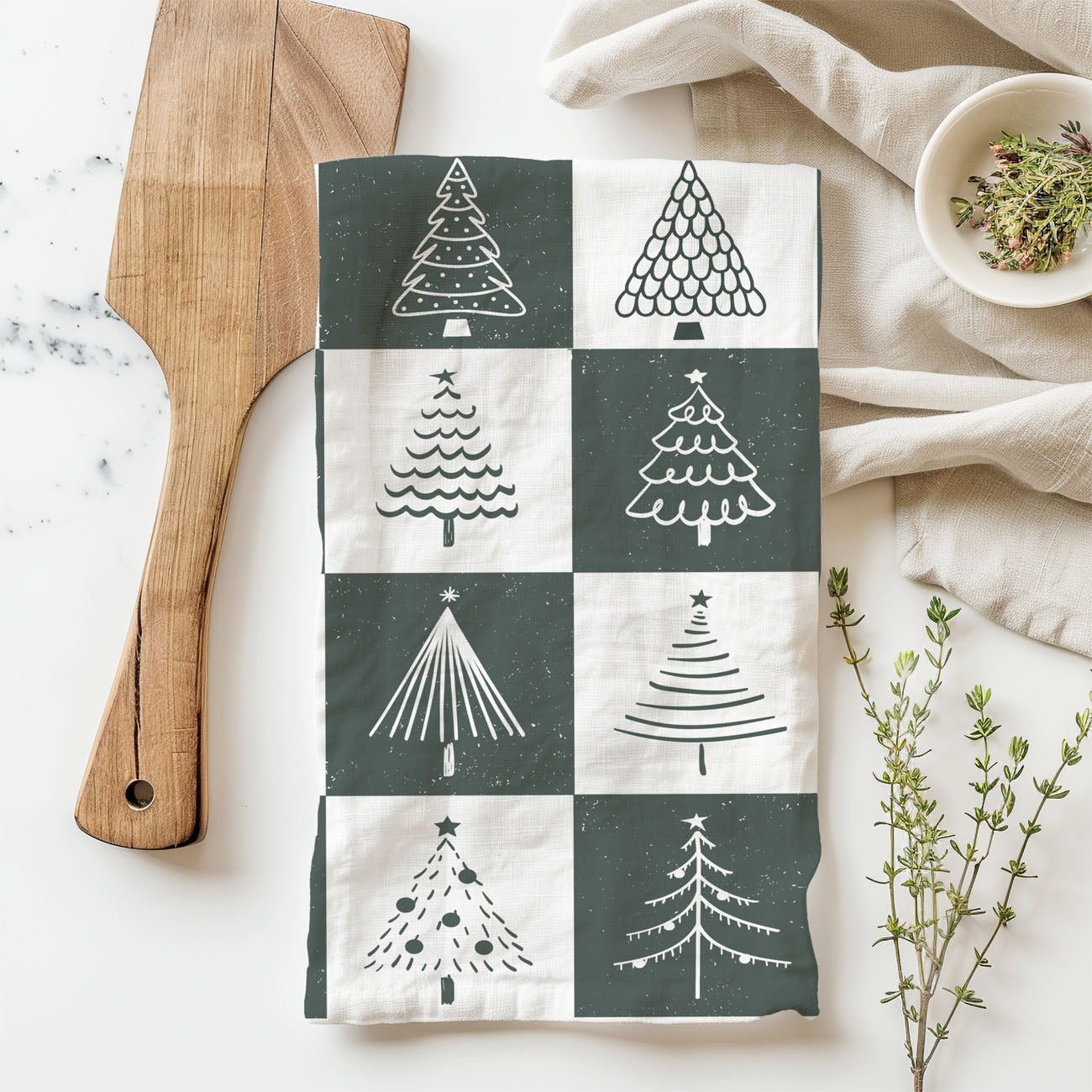 Christmas Tree Kitchen Towel