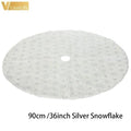 White Snowflake Christmas Tree Skirt