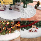 White Snowflake Christmas Tree Skirt