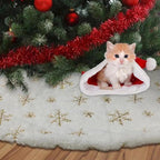 White Snowflake Christmas Tree Skirt