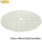 White Snowflake Christmas Tree Skirt