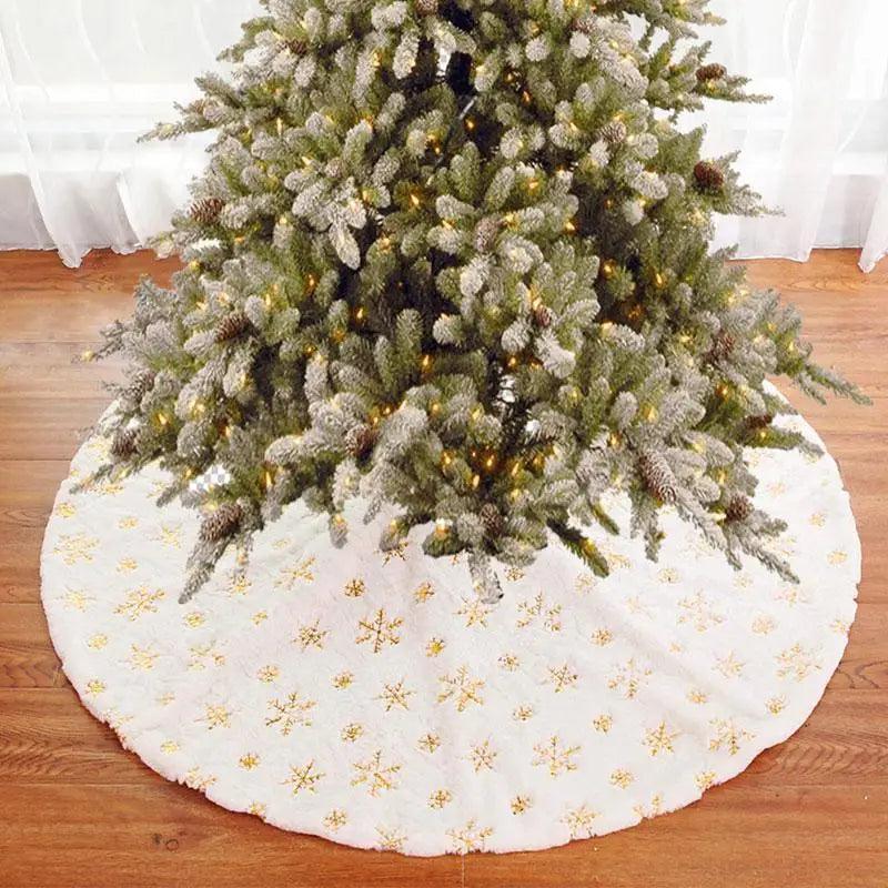 White Snowflake Christmas Tree Skirt