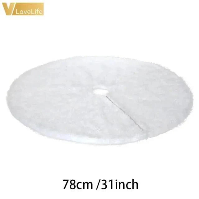 White Snowflake Christmas Tree Skirt