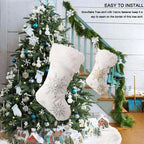 White Snowflake Christmas Tree Skirt