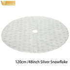 White Snowflake Christmas Tree Skirt