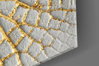 Gilded Leaf Glass Wall Art